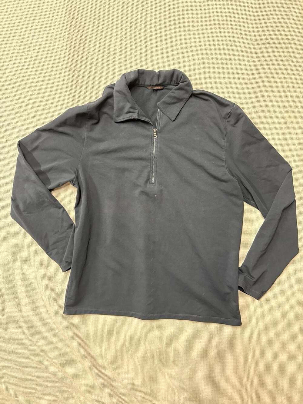 Banana Republic Men's Black Quarter-Zip Long Sleeve Pullover Shirt